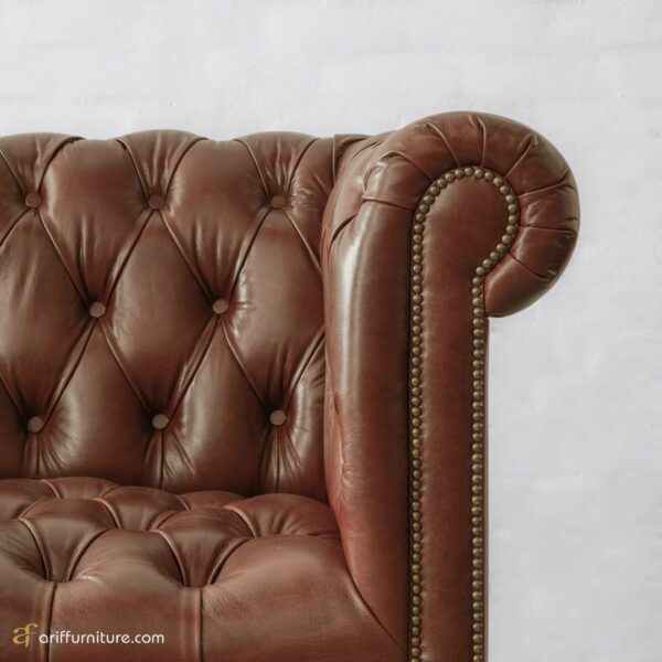 Gambar Kursi Tamu Sofa Chesterfield Couch 3d