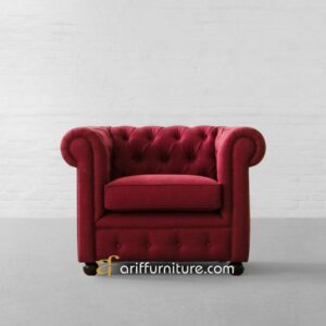 Kursi Sofa Klasik Ruang Tamu Model Chesterfield