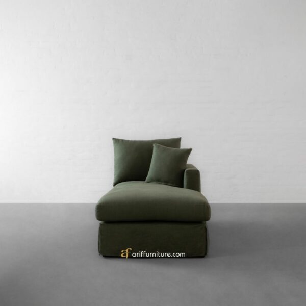 Kursi Sofa Minimalis Leter L Green