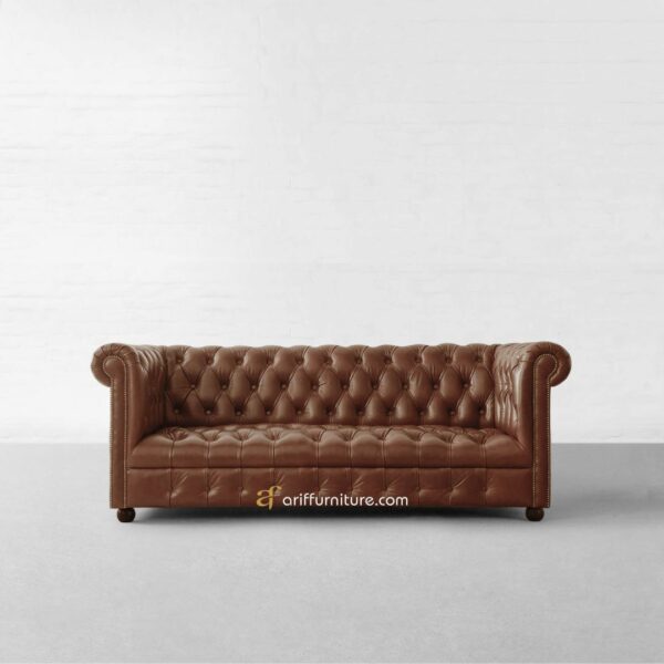 Kursi Tamu Sofa Chesterfield Couch 3d