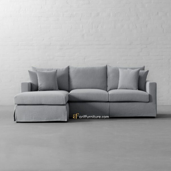 Sofa Minimalis Ruang Tamu L Shape 3 Seater