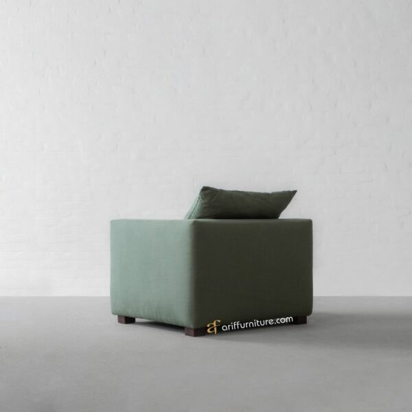 Sofa Modern Arm Chair Single Seat Olive
