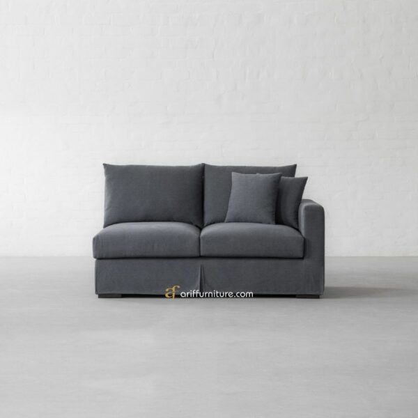 Sofa Sudut Modern Minimalis Misty Grey