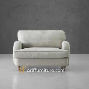 Sofa Single 1 Seater Retro Minimalis Modern Jati